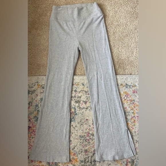 Year Of Ours Heather Grey Ribbed Side-Split “Flight Pants”. Women’s Size Small. - Picture 4 of 8